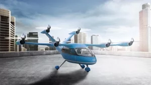 DLR-Designstudie eines Tiltrotor-Lufttaxis mit sechs schwenkbaren Rotoren