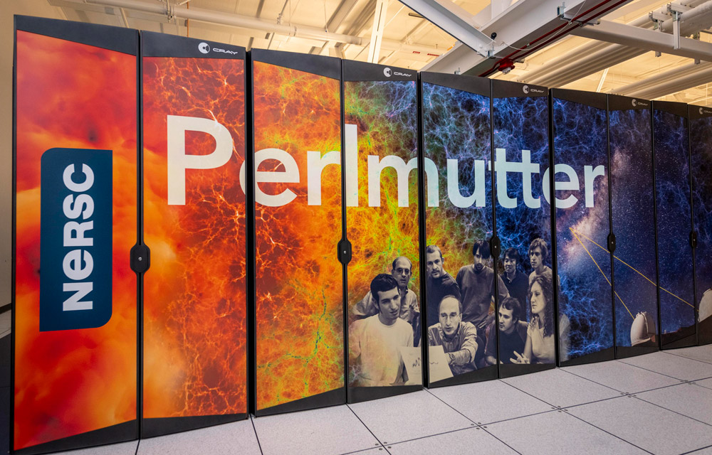  Supercomputer „Perlmutter“ am National Energy Research Scientific Computing Center, Berkeley