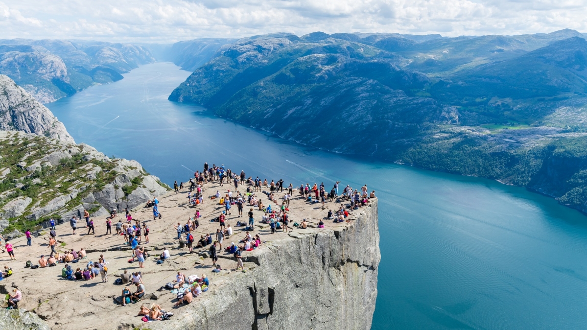 Aussichtpunkt Preikestolen über dem Lysefjord