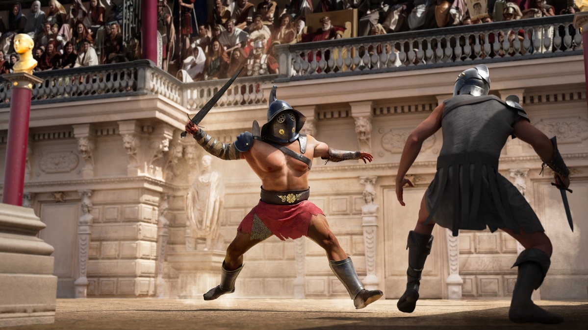 Gladiatoren in der Arena