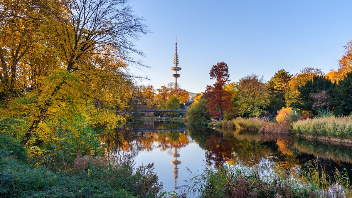 Herbststimmung im Stadtpark "Planten un Blomen" 