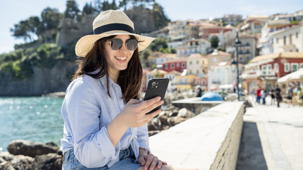 Parga, eine Kleinstadt an der griechischen Westküste (Region Epirus) am Ionischen Meer
