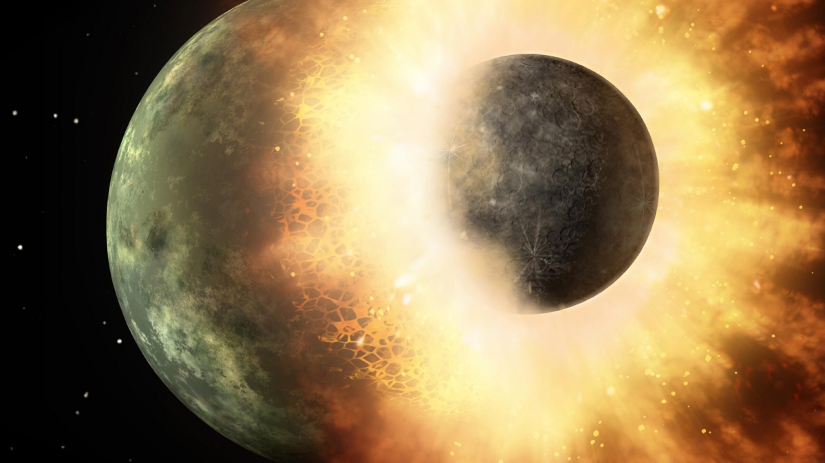 Theia-Erde-Kollision