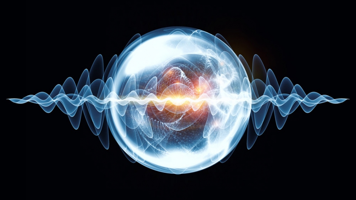 Symbolbild Wellennatur der Elementarteilchen