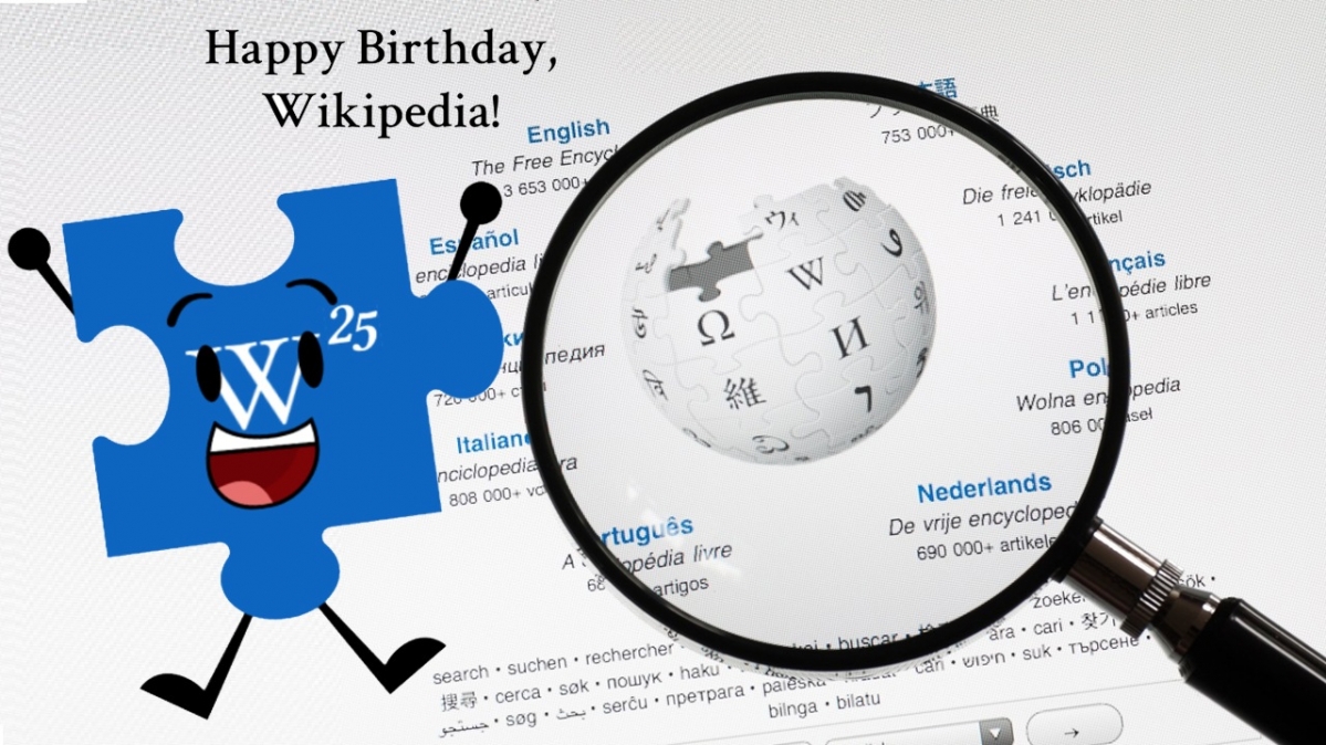 Sybolbild 25 Jahre Wikipeda