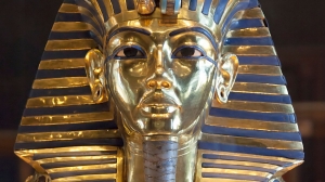Totenmaske des Tutanchamun im Ägyptischen Museum, Kairo
