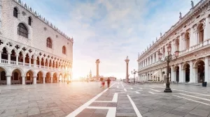 Piazetta in Venedig bei Sonnenaufgang
