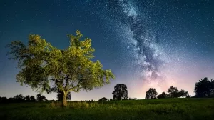 Milchstraße am Abendhimmel