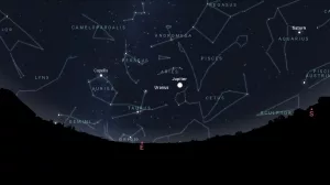 Östlicher Sternenhimel Mitte November 2023