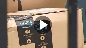 Abgestellte Amazon-Prime-Pakete