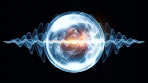 Symbolbild Wellennatur der Elementarteilchen