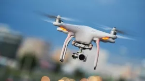 Drohne, fliegen, Stadt