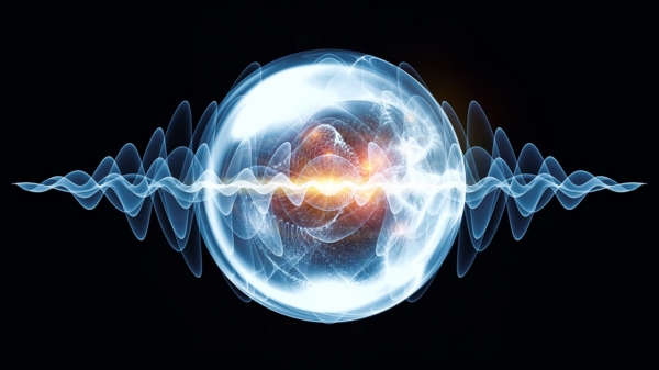 Symbolbild Wellennatur der Elementarteilchen