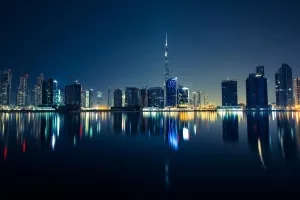 Nachtansicht von Dubai