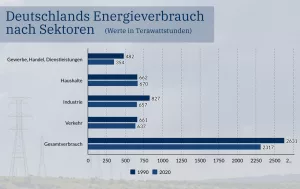 Infografik zum deutschen Energieverbrauch