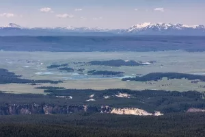 Blick über die Yellowstone Caldera aus nördlicher Richtung