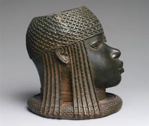 Beninbronze, Kopf eines Oba, 16. Jh. (MET 1979.206.86)