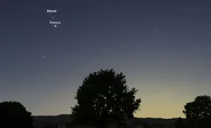 Mond-Venus-Rendezvous am 23. April 2023