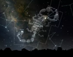 Skorpion und Milchstraße