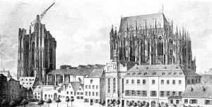 Zustand des Kölner Domes im Jahre 1824