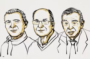 Chemie-Nobelpreisträger 2022, Moungi Bawendi, Louis Brus and Alexei Ekimov (v.l.n.r.)