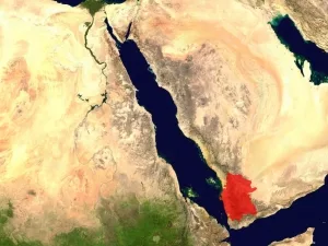 Satellitenbild des Roten Meers