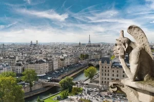 Blick von Notre-Dame über Paris