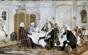 Kant und seine Tischgenossen, Genmälde von Emil Doerstling (1892/93)