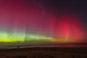 Aurora australis am 12. Mai 2024 bei Melbourne (Australien)