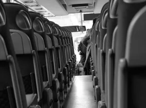 Kabinenansicht eines Reisebusses