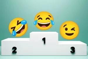 Die drei beliebtesten Emojis in Deutschland (2024)