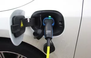 Ladebuchse eines Elektoautos