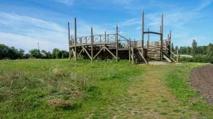Rekonstruktion der Übungsarena der Gladiatorenschule von Carnuntum