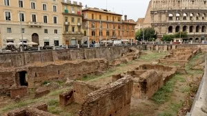 Überreste des Ludus Magnus in rom