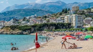 Stand von Himara in Südalbanien