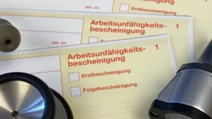 Formulare für Arbeitsunfähigkeitsbescheinigung