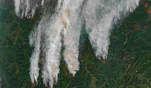 Massive Fires in Russia (Lat- 59 44, Lng- 121 07) - July 11th, 2024 