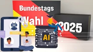 Symbolbild KI-Content für den Bundestagswahlkampf 2025