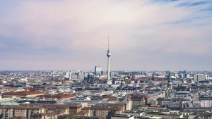 Blick über Berlin in Richtung Fernsehturm