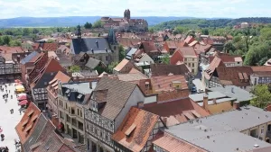Blick über die Altstadt von Quedlinburg