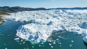 Jakobshavn Glacier at Disko Bay, Greenland